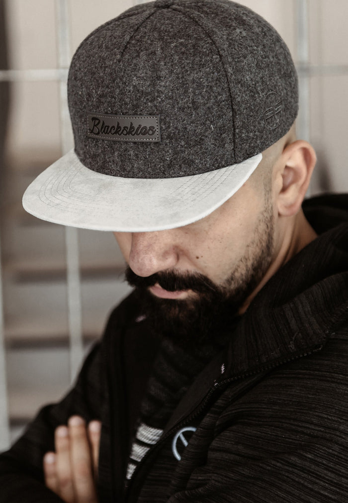 Blackskies-Exodus-Snapback-Cap-Grey-Premium-Baseball-Hat-Wool