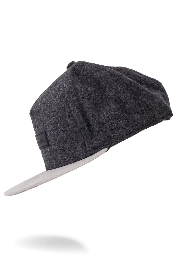 Blackskies-Exodus-Snapback-Cap-Gray-Premium-Baseball-Hat-Wool-Flat-Side-Fly