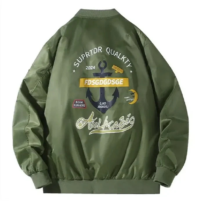 Extra Plus Size Mens Bomber Flight Jacket 12XL oversized fit display