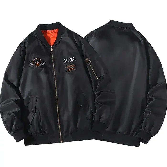 Extra Plus Size Mens Bomber Flight Jacket 12XL lightweight windbreaker fabric
