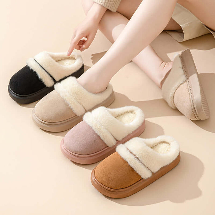 Fashion Warm Cotton Slippers winter home shoes.