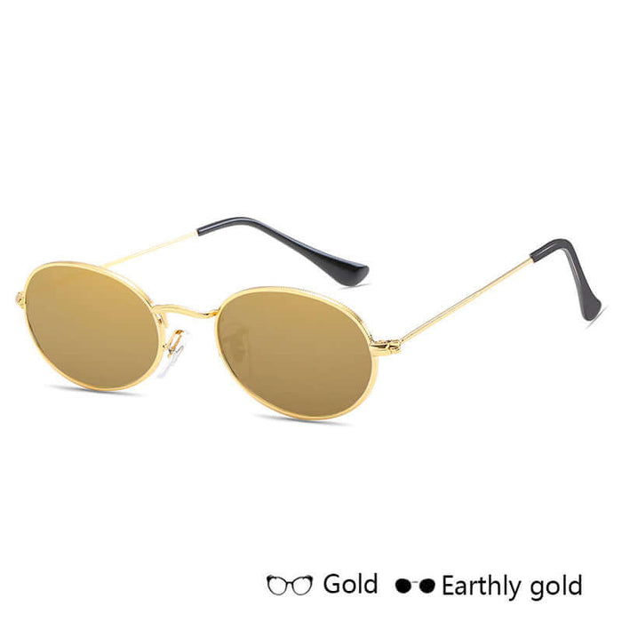 Fashion Women Oval Sunglasses uv400 protection lens.