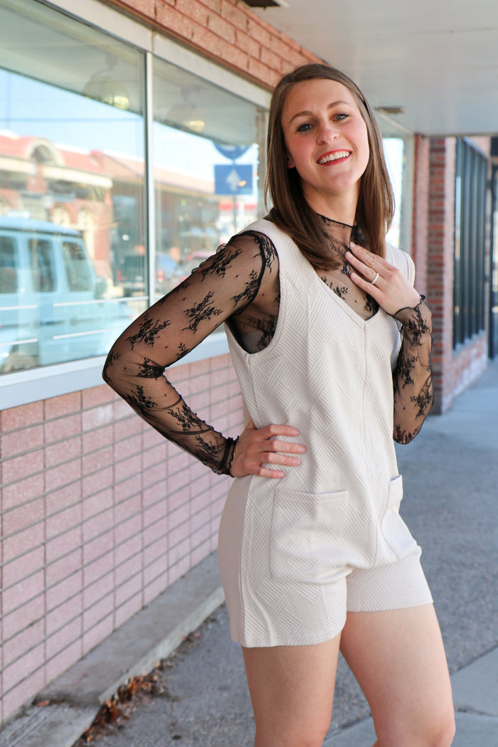 Floral Lace Layering Top Layering Top Sewn and Seen- Tilden Co.