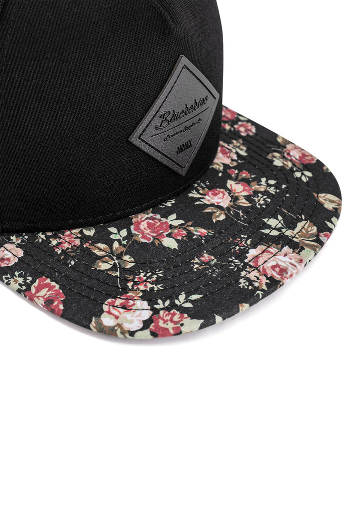 Blackskies-Black-Beauty-Snapback-Cap-Baseball-Hat-Floral