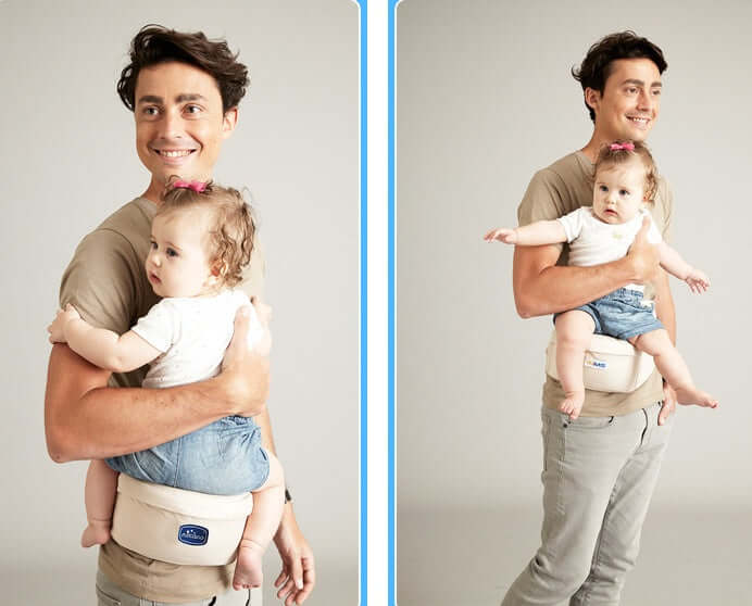 Front Hugging Baby Sitting Stool labor saving design.
