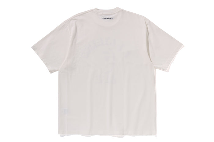 GARMENT DYE SPRAY PRINT COLLEGE RELAXED FIT TEE