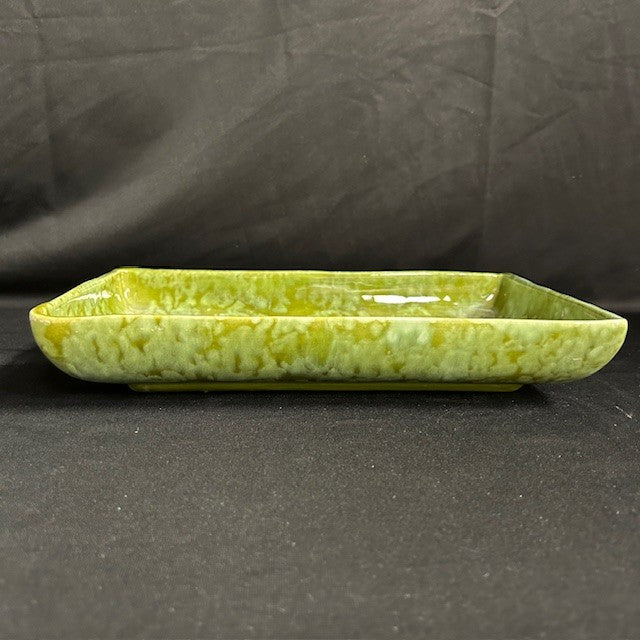 Gingko Green Art Pottery Platter