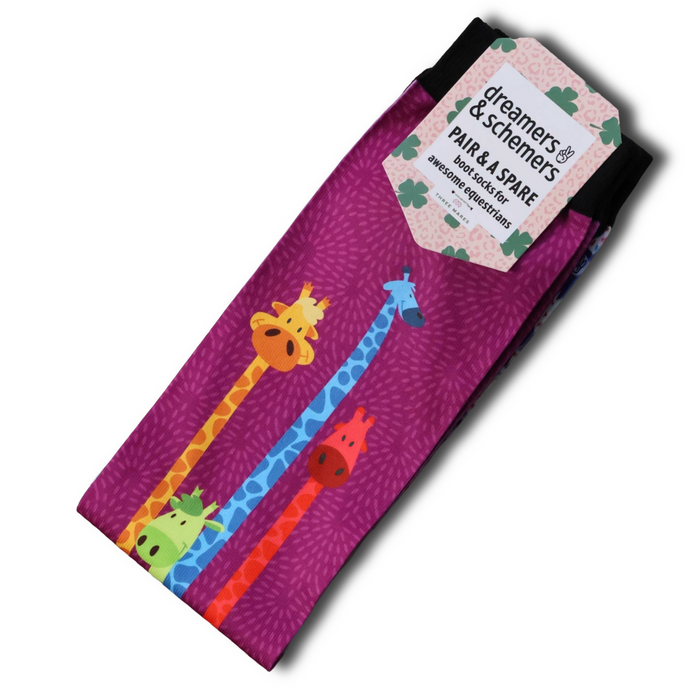 Giraffe Attack Pair & A Spare Socks