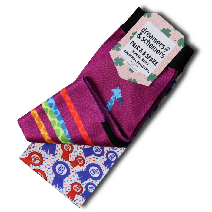 Giraffe Attack Pair & A Spare Socks