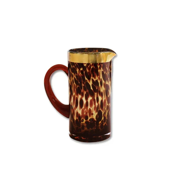 GLASS Tortoise and Gold Pitcher - The In Gate