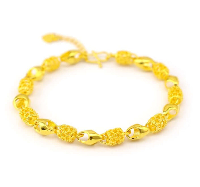 Gold Plated Brass Bracelet Elegant Jewelry gold finish