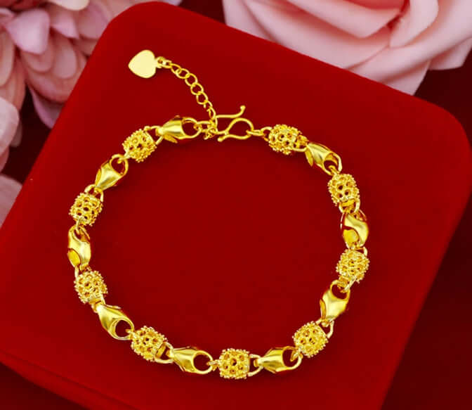 Gold Plated Brass Bracelet Elegant Jewelry luxury style