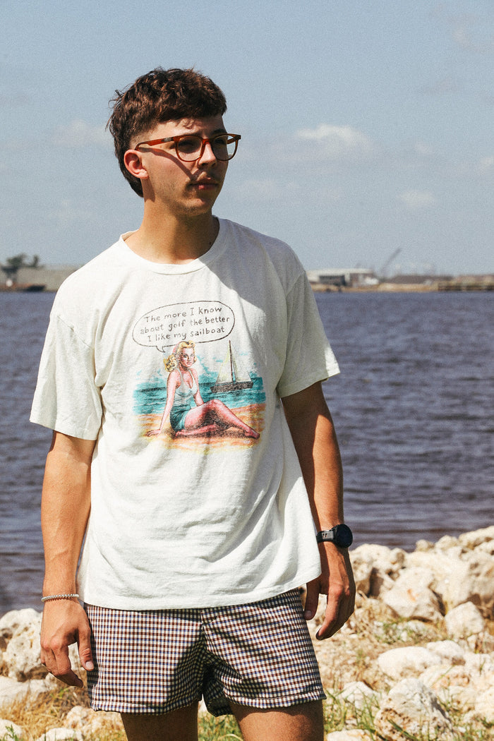 Gonzo Weatherly No Golf Tee- White