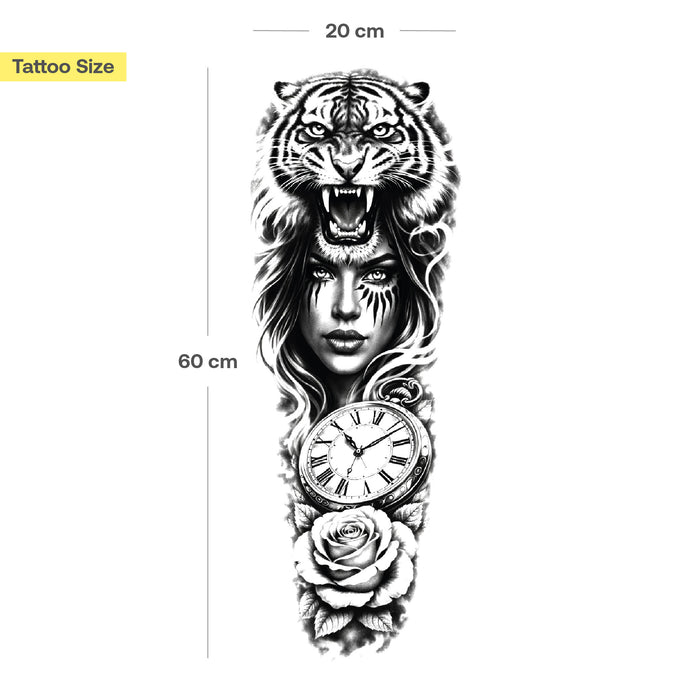 Göttin der Wildnis Tattoo Sleeve