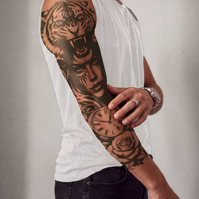 Göttin der Wildnis Tattoo Sleeve
