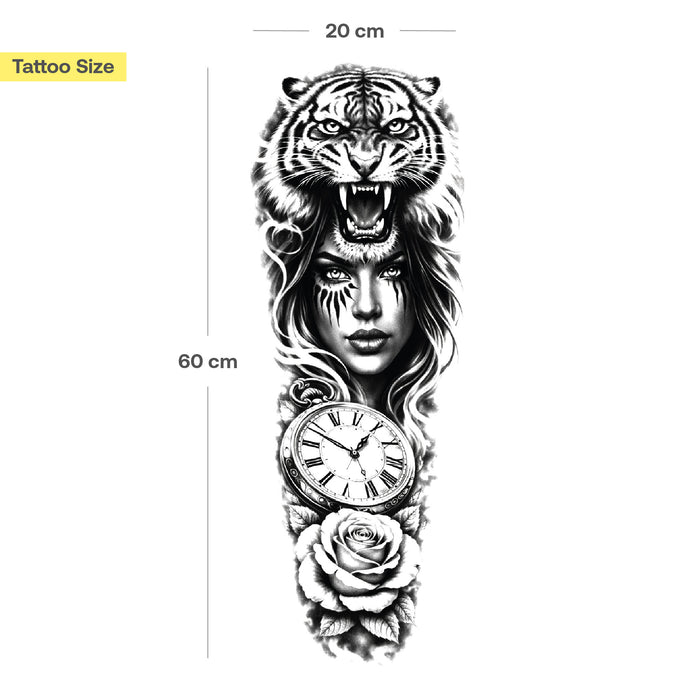 Göttin der Wildnis Tattoo Sleeve