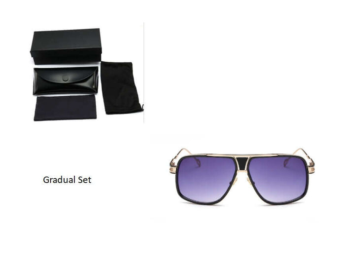 Grandmaster Square Sunglasses acrylic lens material.