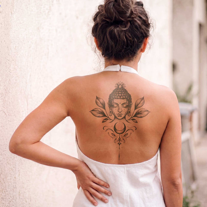 Großer spiritueller Buddha Tattoo
