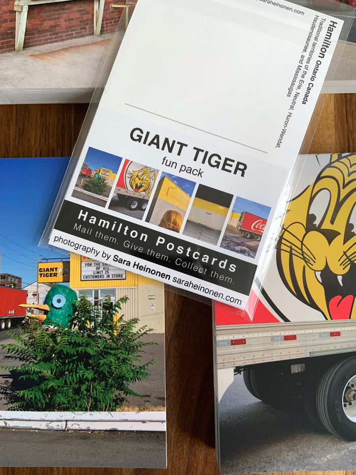 Hamilton Postcards - Giant Tiger  5 PACK
