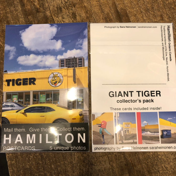 Hamilton Postcards - Giant Tiger  5 PACK