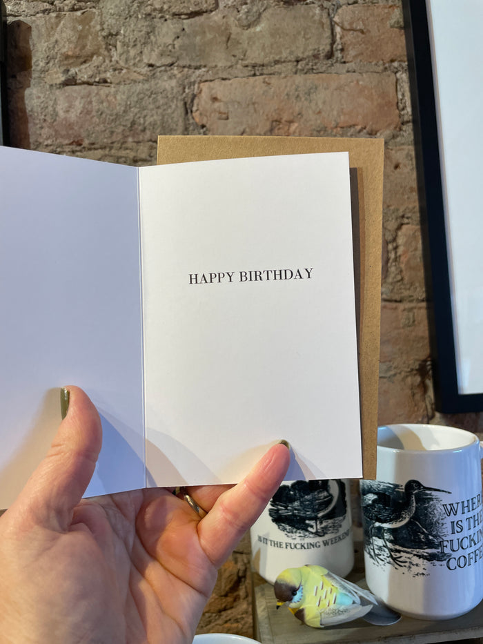 Happy Birthday Lobster Funniest Person - Birthday Greeting Card