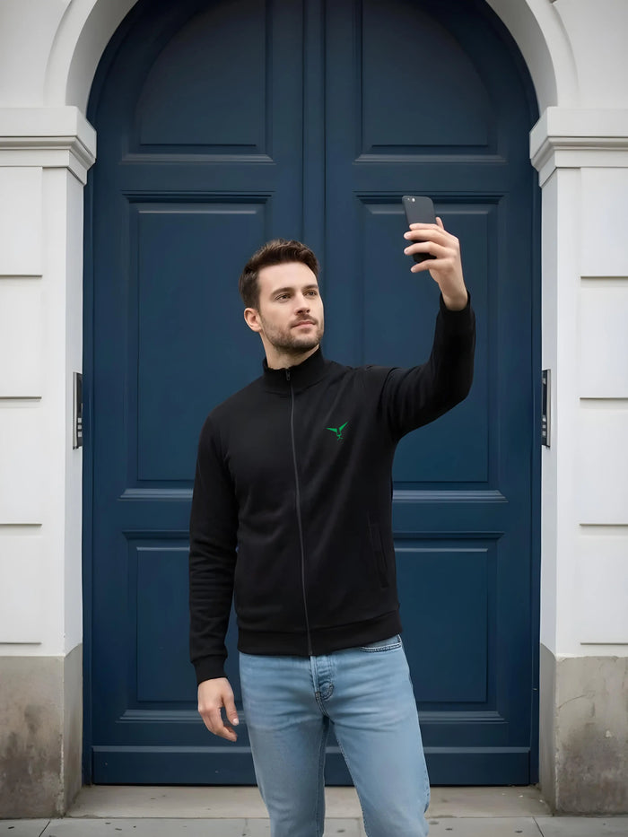 High Neck Full Zipper Sweatshirt LEON