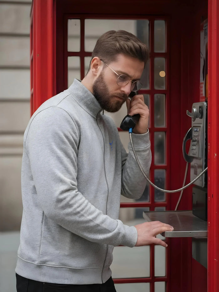 High Neck Full Zipper Sweatshirt LEON
