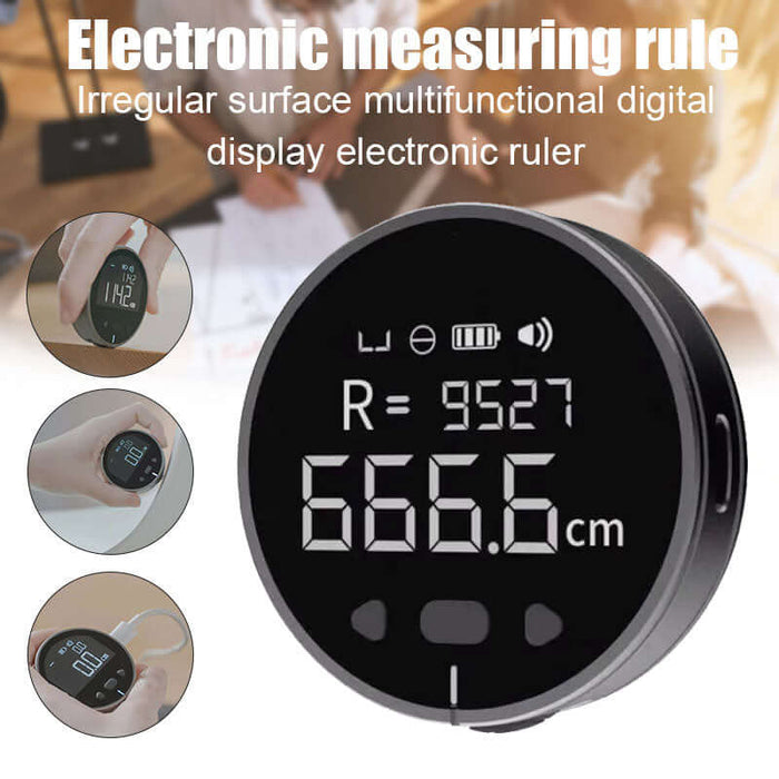 High-Precision Digital LCD Electronic Measuring Ruler with multifunctional digital display.