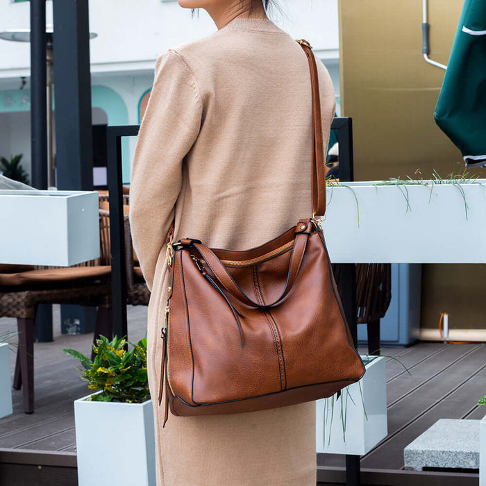 Hobo Bags Women High Capacity Handbags Shopping Totes 54cm height.