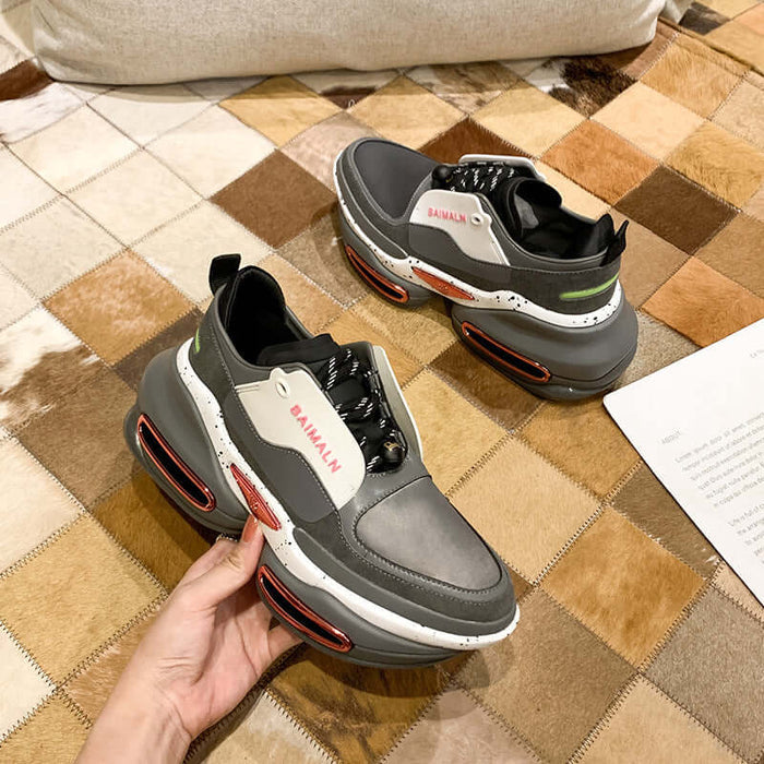 Hollow Platform Sneakers stretch fabric upper