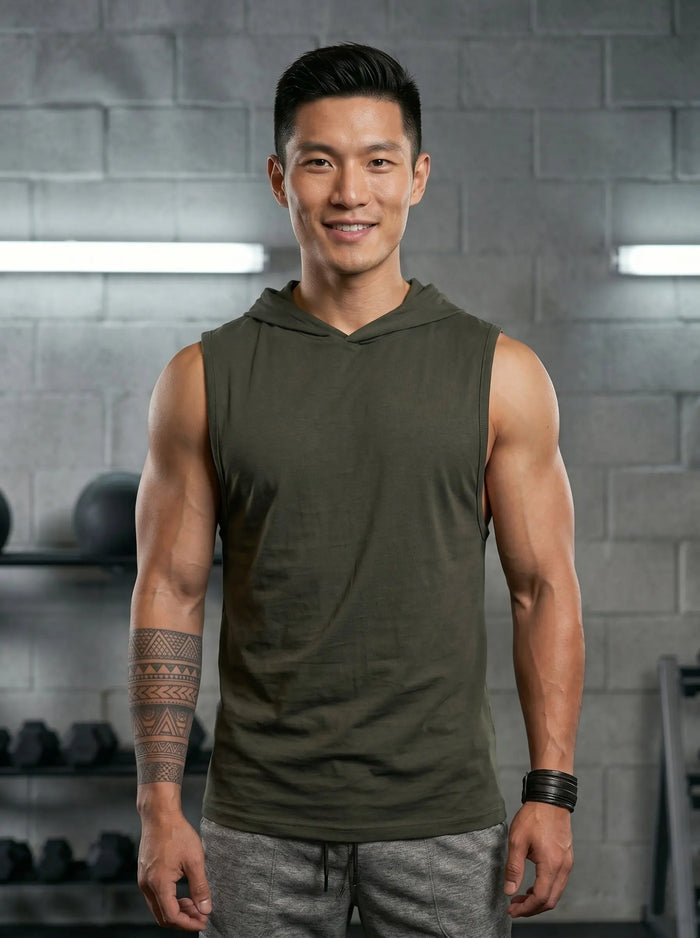 Hooded Gym Vest LEON