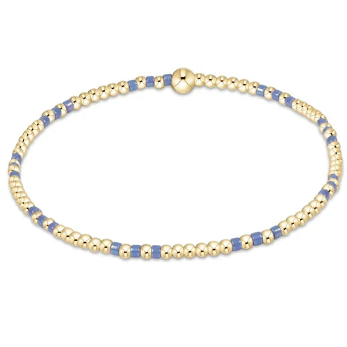 Hope Joy Pattern Bead Bracelet- Gold - Molly + Kate