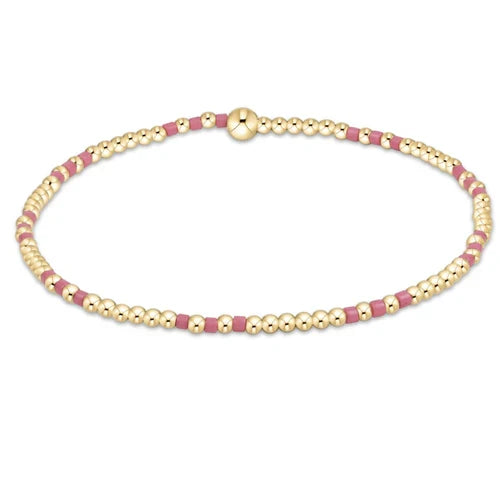 Hope Joy Pattern Bead Bracelet- Gold - Molly + Kate