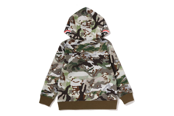 HYBRID CAMO SHARK ZIP HOODIE KIDS