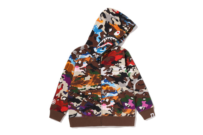 HYBRID CAMO SHARK ZIP HOODIE KIDS