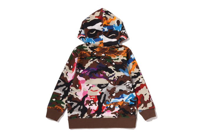 HYBRID CAMO SHARK ZIP HOODIE KIDS