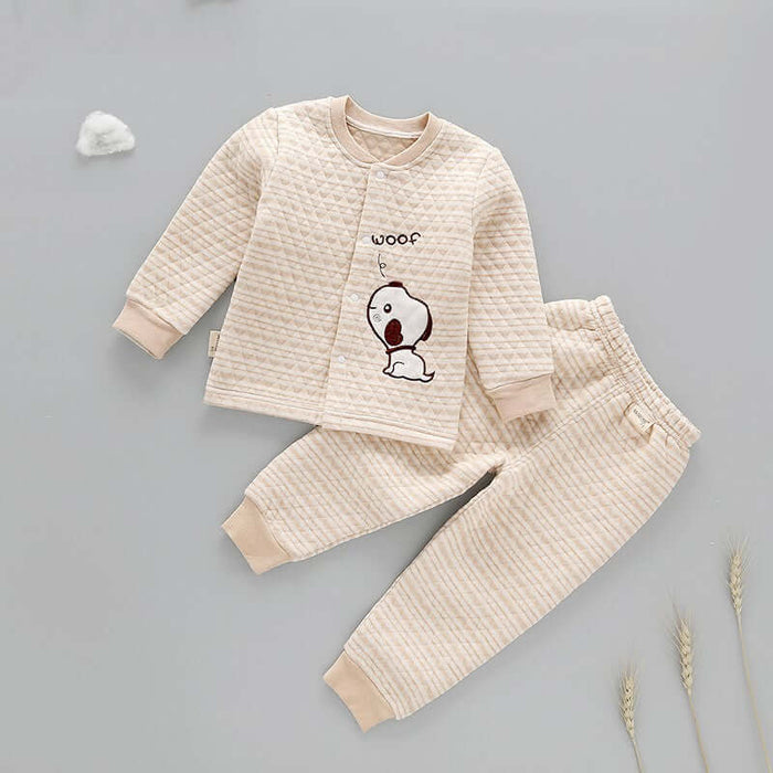 Infant Warmer Suit natural cotton fabric.