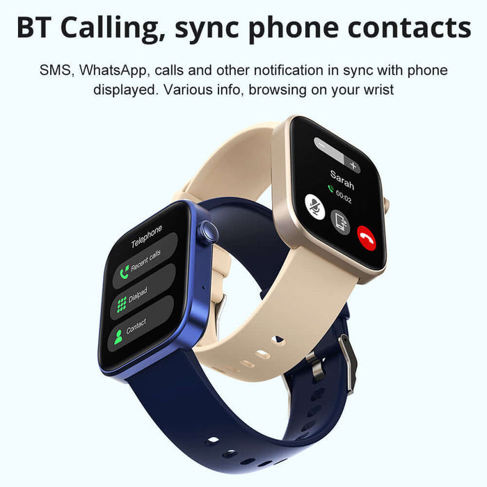 IP68 Waterproof Smart Watch Heart Rate Sports Meter black.