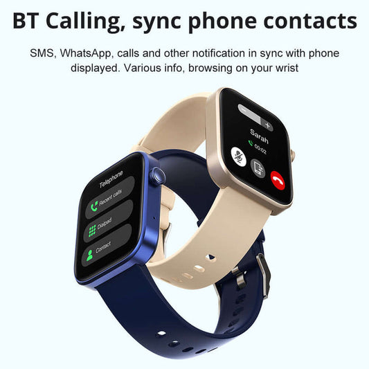 IP68 Waterproof Smart Watch Heart Rate Sports Meter black.