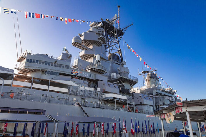 July 4, 2026 250th Anniversary Cotton American Flag Flown on the USS Missouri