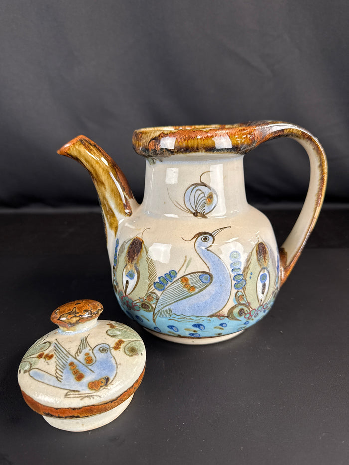 Ken Edwards Signed Handpainted Stoneware Teapot