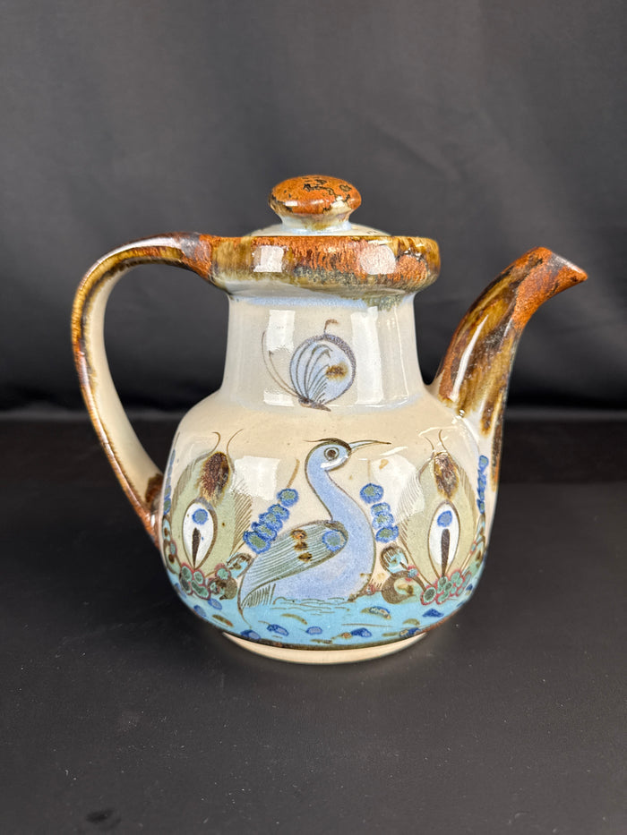 Ken Edwards Signed Handpainted Stoneware Teapot