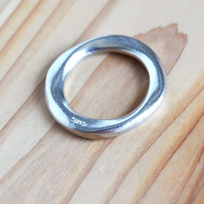 Kobashi Studio S12 “Suzu” Bandana Ring- Pewter