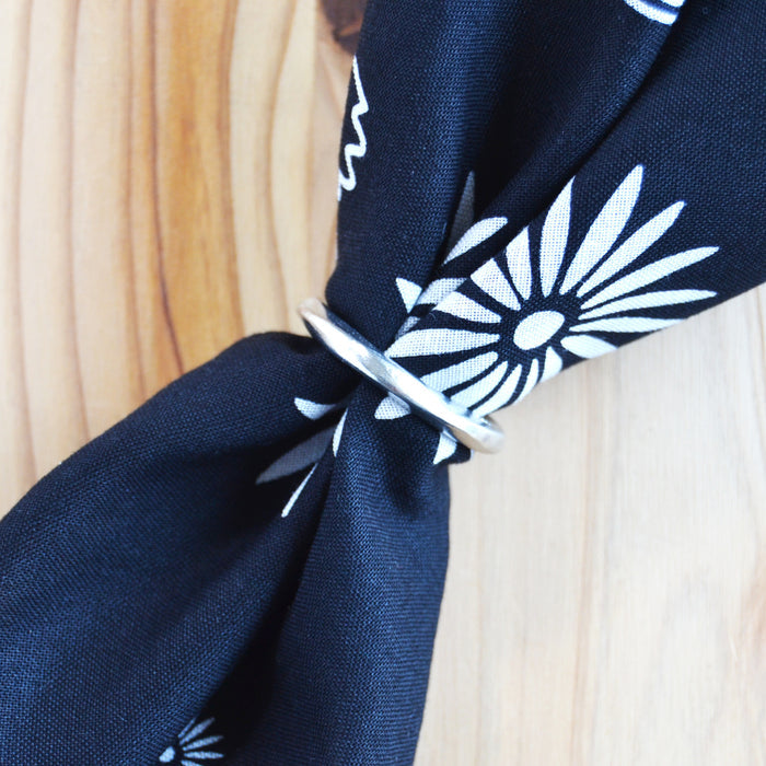 Kobashi Studio S12 “Suzu” Bandana Ring- Pewter