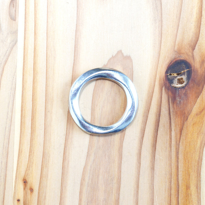 Kobashi Studio S12 “Suzu” Bandana Ring- Pewter