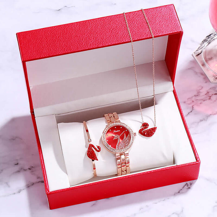 Ladies Slim Leather Watch valentine day gift idea.