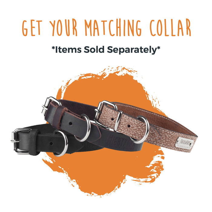 Mighty Paw - Leather Dog Leash (Distressed) - Dog.Dog.Cat.