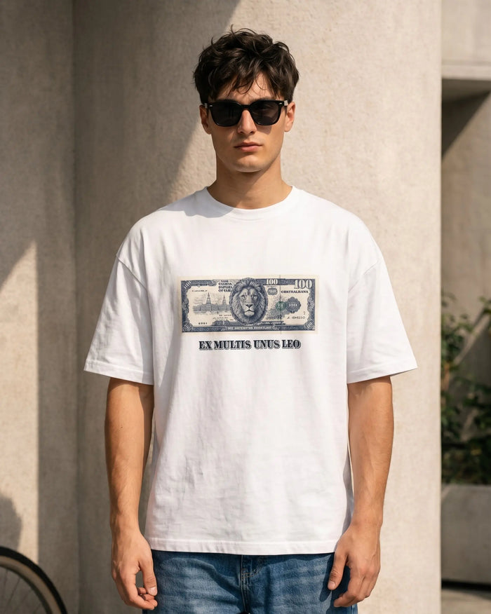 LEON Men's Currency Print T-Shirt LEON