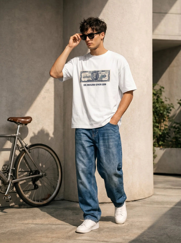 LEON Men's Currency Print T-Shirt LEON