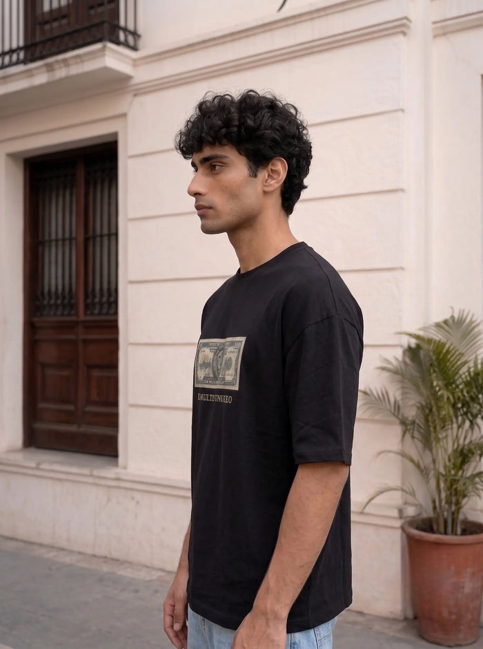 LEON Men's Currency Print T-Shirt LEON